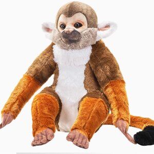 Wild Republic Squirrel Monkey Stuffed Animal 15" NWT